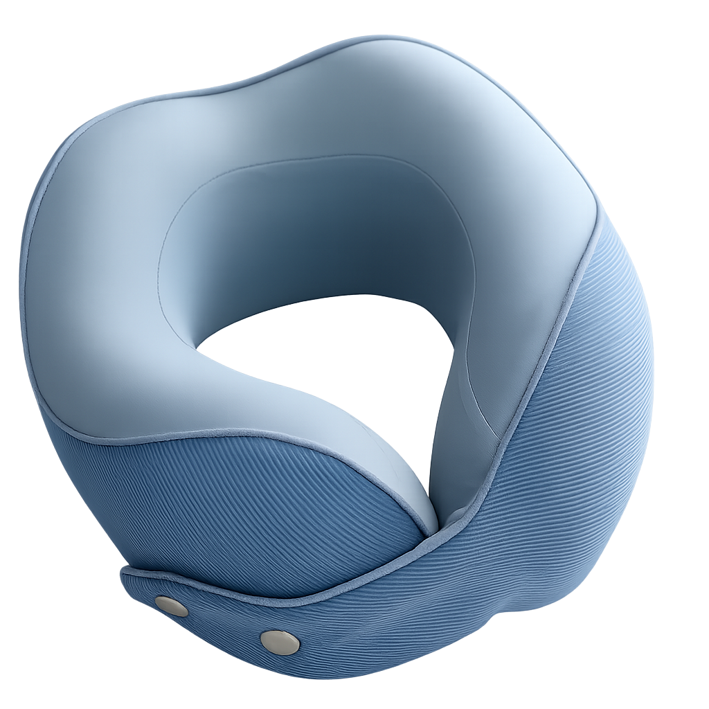 Comfiers Travel Neck Pillow with 100% Pure Memory Foam
